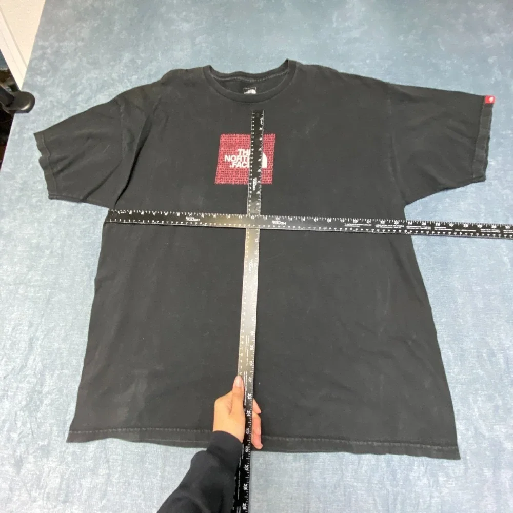 The North Face Redbox Tee Shirt Mens XL Black Graphic Print Knit Cotton Casual